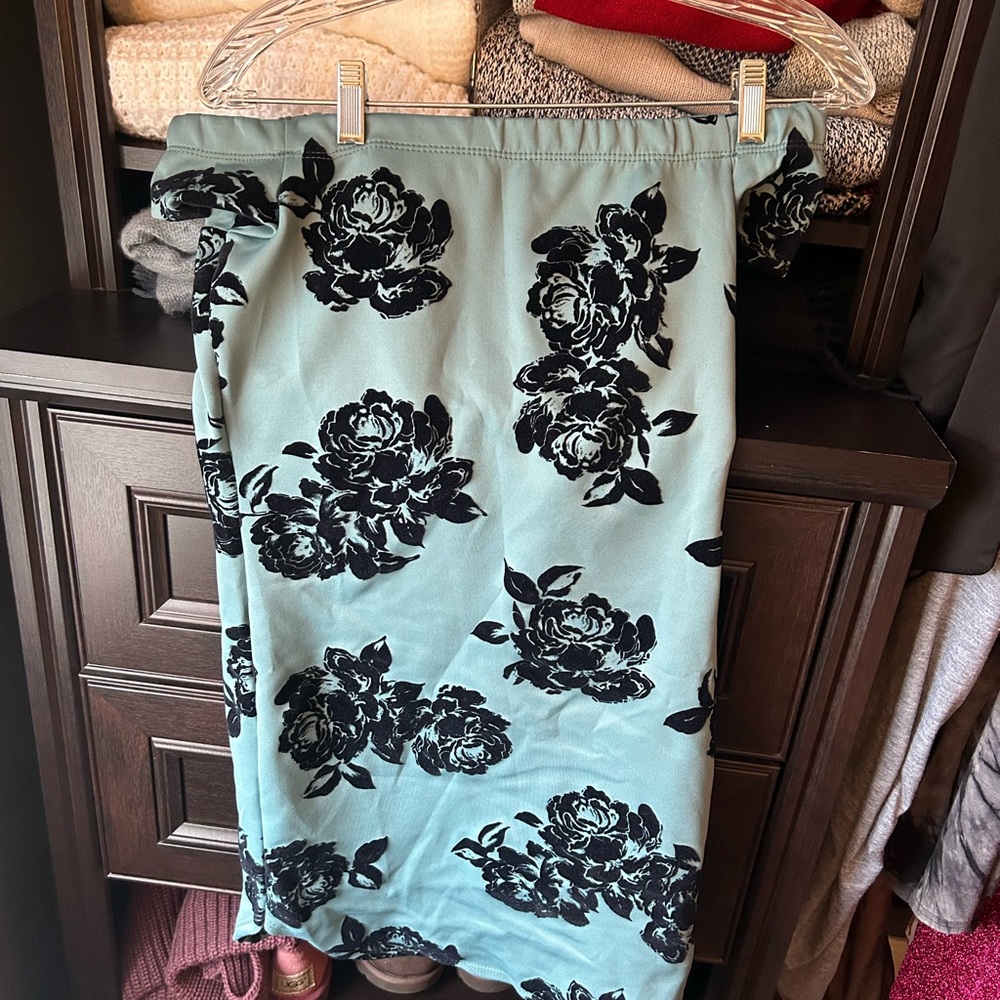 Windsor Teal and Black Floral Dress